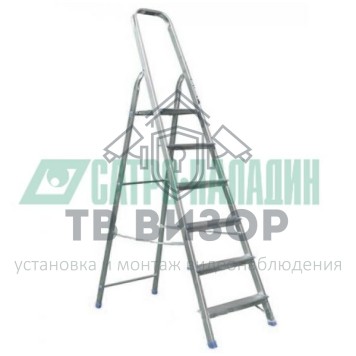 
 Стремянка алюминиевая шесть ступенек  (12-5043)-0