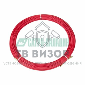 Протяжка
 Протяжка кабельная (мини УЗК в бухте), стеклопруток, d=3,5мм, 100м КРАСНАЯ (47-1100)-0