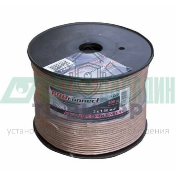 Кабель
 Кабель акустический, 2х1.50 мм², прозрачный BLUELINE, PROconnect (01-6206-6) 100м-1