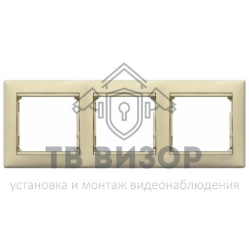 Рамка
 Legrand 774353 ∙ VALENA Рамка 3 поста горизонтальная слоновая кость-2