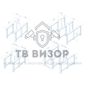 Турникет с распашными створками
 PERCo-ST-01-3