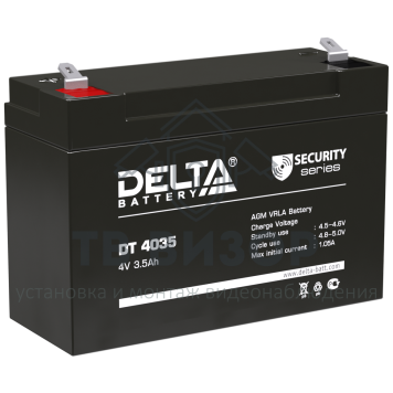 Аккумуляторная батарея
 Аккумулятор 4В 3,5 А∙ч (DT 4035)-0