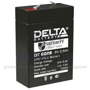 Аккумуляторная батарея
 Аккумулятор 6В 2,8 А∙ч (DT 6028)-0