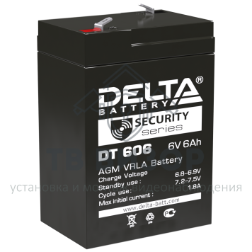 Аккумуляторная батарея
 Аккумулятор 6В 6 А∙ч (DT 606)-0
