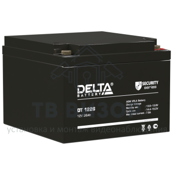 Аккумуляторная батарея
 Аккумулятор 12В 26 А∙ч (DT 1226)-0