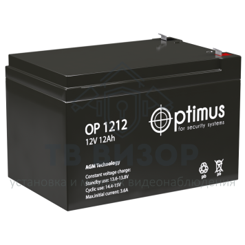 Аккумуляторная батарея
 Аккумулятор 12В 12 А∙ч (OP 1212)-0