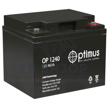 Аккумуляторная батарея
 Аккумулятор 12В 40 А∙ч (OP 1240)-0