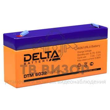 Аккумуляторная батарея
 Аккумулятор 6В 3,2 А∙ч (DTM 6032)-0