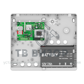Прибор приёмно-контрольный
 Контакт GSM-14А в корпусе под АКБ 7 Ач-0