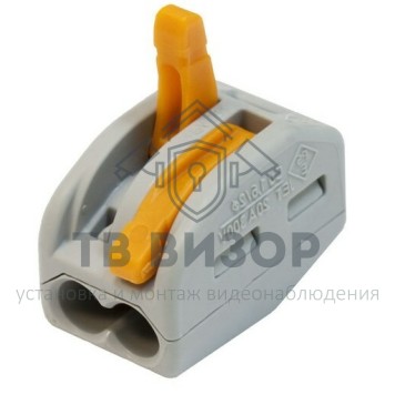 Клемма
 Универсальная клемма 2-проводная, серая (0,08-2,5/4 мм²) (50 шт/уп) REXANT (07-5252-4)-1