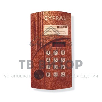 Вызывная аудиопанель
 CCD-40/Р (ЦФРЛ.468369.073-04)-0