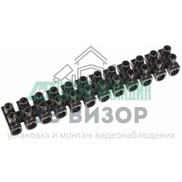 Колодка клеммная
 Колодка клеммная КВ-6 6А 6мм² PP(полипропилен) черный REXANT (07-5006-2)-0