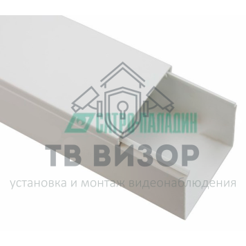 Короб
 Кабель-канал белый 2-й замок в п/э 40х40 (60м/уп) Промрукав-0