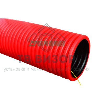 Труба гофрированная
 Труба гофрированная двустенная ПЭ гибкая тип 450 (SN26) с/з красная д50 (50м/уп) Промрукав-0