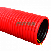 Труба гофрированная
 Труба гофрированная двустенная ПЭ гибкая тип 450 (SN20) с/з красная д63 (100м/уп) Промрукав