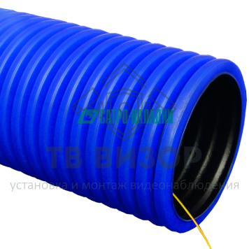 Труба гофрированная
 Труба гофрированная двустенная ПЭ гибкая тип 450 (SN14) с/з синяя д90 (50м/уп) Промрукав-0
