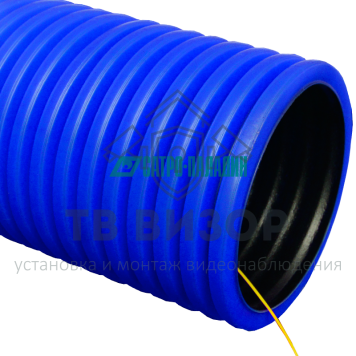 Труба гофрированная
 Труба гофрированная двустенная ПЭ гибкая тип 450 (SN12) с/з синяя д110 (50м/уп) Промрукав-0