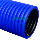 Труба гофрированная
 Труба гофрированная двустенная ПЭ гибкая тип 450 (SN10) с/з синяя д125 (50м/уп) Промрукав
