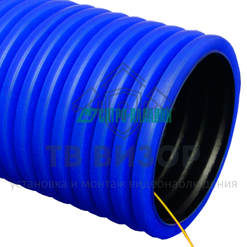 Труба гофрированная
 Труба гофрированная двустенная ПЭ гибкая тип 450 (SN10) с/з синяя д125 (50м/уп) Промрукав-0