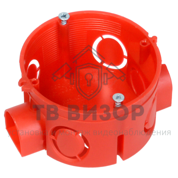 Коробка монтажная
 Коробка установочная 80-0500 С безгалогенная (HF) 64х40 с саморезами (224шт/кор) Промрукав-0