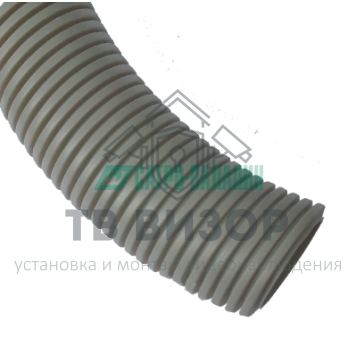 Труба гофрированная
 Труба гофрированная ПВХ легкая с/з д40 (15м/960м уп/пал) Промрукав-1