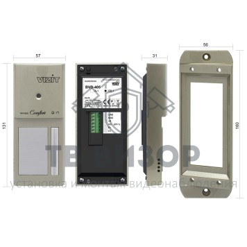 Вызывная видеопанель
 БВД-405CP-1-1