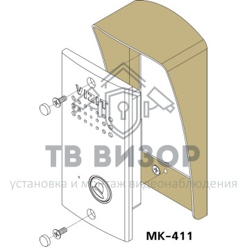 Вызывная аудиопанель
 БВД-411А-2