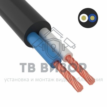 Кабель
 Провод ПВС 2х2,5 мм², черный, ГОСТ (01-8037-4) 100м-0
