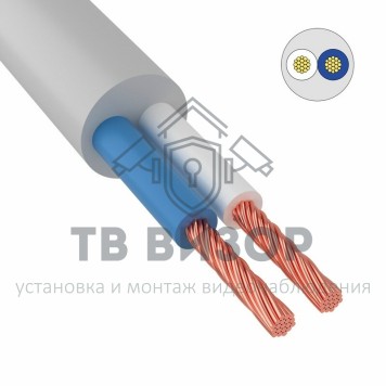 Кабель
 Провод ПВС 2x2,5 мм², белый, ГОСТ (01-8036-3) 100м-0