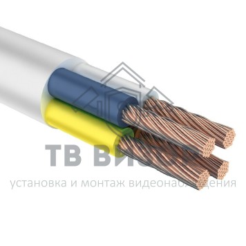 Кабель
 Провод ПВС 4х2,5 мм², белый, ГОСТ (01-8207-1) 100м-1