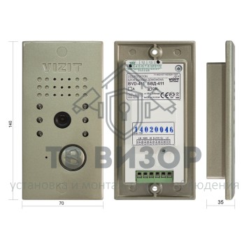 Вызывная видеопанель
 БВД-411CBL-2