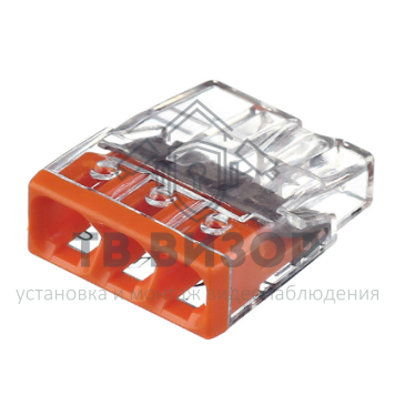 Клемма
 2273-203 ∙ Экcпресс-клемма, 3-проводная до 2,5 мм² WAGO (07-5132)-0