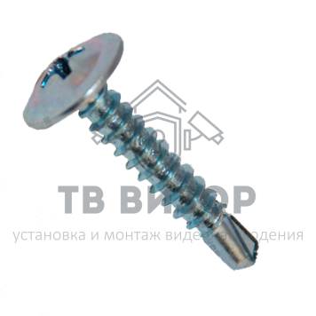 Саморез
 Саморезы 4,2х19 полусфера-прессшайба, цинк, сверло (1000 шт)-0