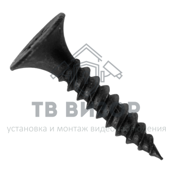 Саморез
 Саморезы 3,5х25 потай, частая резьба, оксид (40 шт)-0