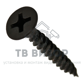 Саморез
 Саморезы 3,5х32 потай, частая резьба, оксид (100 шт)-0