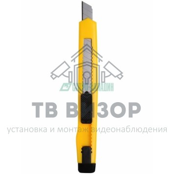 
 Нож с сегментированным лезвием  9 мм, корпус  пластик, c клипсой Rexant  (12-4905)-0