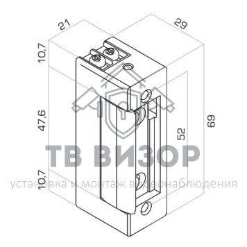 Защёлка электромеханическая
 O&C 34.1.00.W (3U41W) (3D4W10)-1