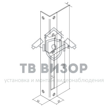 Планка ответная
 O&C F 08 Brown-0