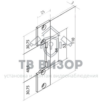 Планка ответная
 O&C F 62 Inox-1