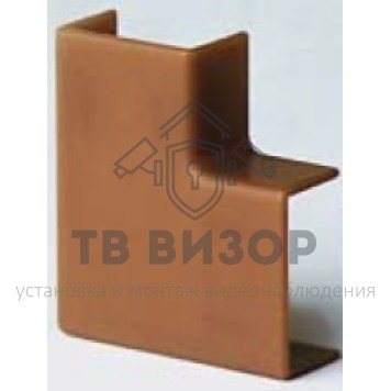 Угол плоский
 APM 22x10 Угол плоский коричневый (розница 4 шт в пакете, 20 пакетов в коробке) DKC (00407RB) кратно 80шт-0