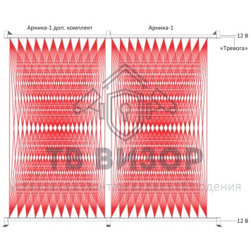 Извещатель охранный активный ИК
 Арника-1.1 доп.комплект (L=771мм)-0