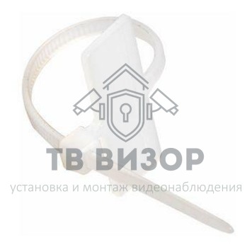 Стяжка
 Хомут P6.6 маркировочный, белый, 2,5х110, табличка 9,1х20,4 DKC Quadro (252110-M) кратно 100шт-0