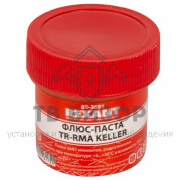 Флюс
 Флюс-паста «TR-RMA KELLER» 20 мл REXANT (09-3691) кратно 10 шт-0