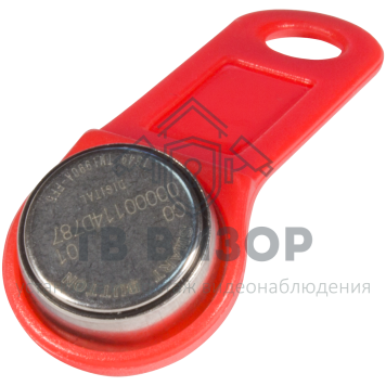 Ключ Touch Memory
 TM1990A iButton TS (красный)-0