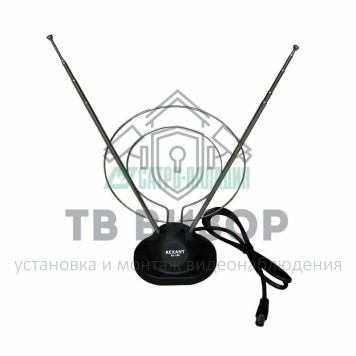 Антенна
 RX-100  антенна комнатная   телескопическая на подставке  с кольцом VHF, UHF,  47-860 MHz  REXANT (34-0100)-0