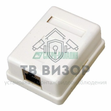 Розетка компьютерная
 Компьютерная розетка -1 RJ-45  CAT5e (экран)  REXANT   (03-0122)-0