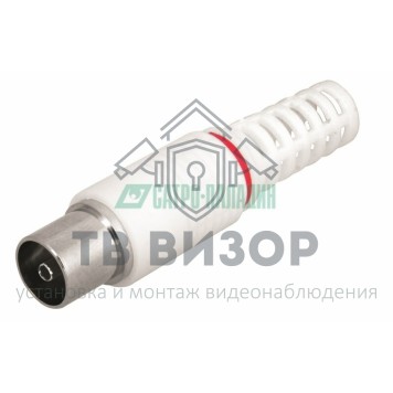 Коннектор
 РАЗЪЁМ  гнездо  TV  без пайки  Белый (05-2043-2)-0
