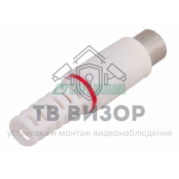 Коннектор
 РАЗЪЁМ  штекер  TV  без пайки  Белый  PROCONNECT (05-2041-2)-1