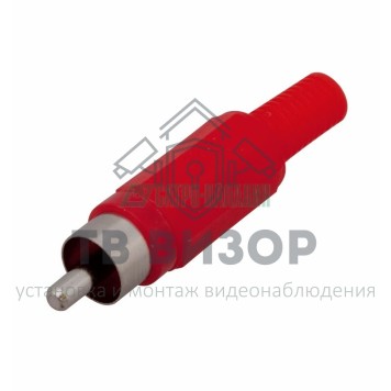 Коннектор
 Разъем штекер RCA красный пайка REXANT (14-0403)-0