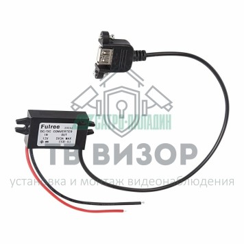 Адаптер DC 12V - гн. USB-A 5V 3A REXANT (16-0601) 
 Адаптер DC 12V - гн. USB-A 5V 3A REXANT (16-0601)-0
